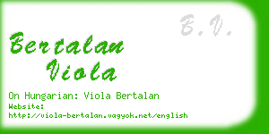 bertalan viola business card